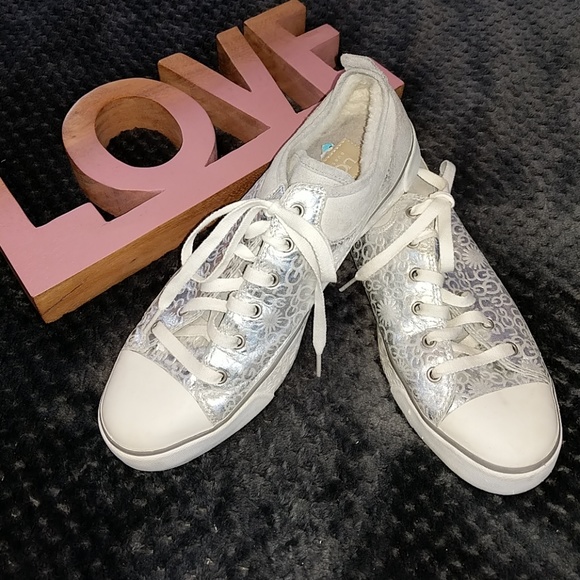 ugg silver sneakers